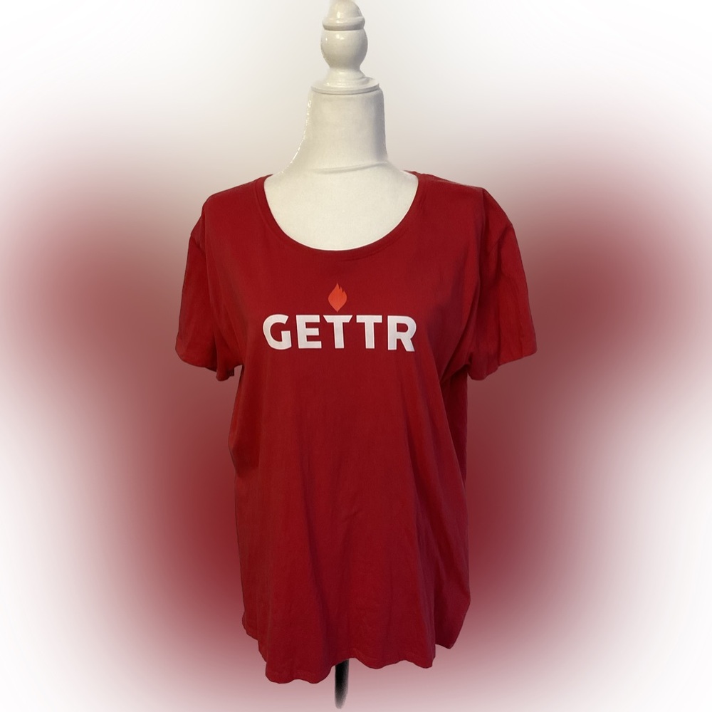 Women’s Cherry Red Gettr Short Sleeve Tee 2x